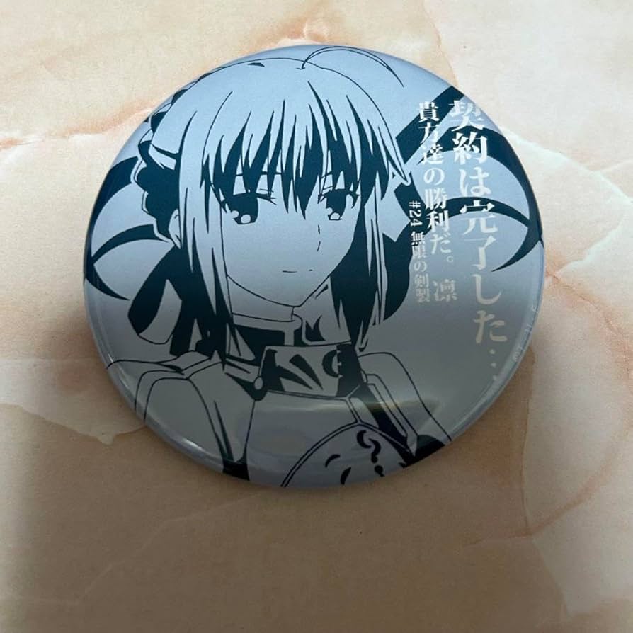 fate stay night セイバー 缶バッジ Fate/stay night 20th コンサート セイバー 金枠 缶バッジ